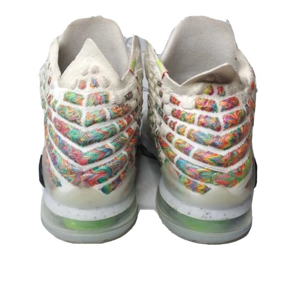 Nike LeBron 17 Air Command Force Shoes Mens Size 8.5 Sneakers White Multicolor - Picture 5 of 12